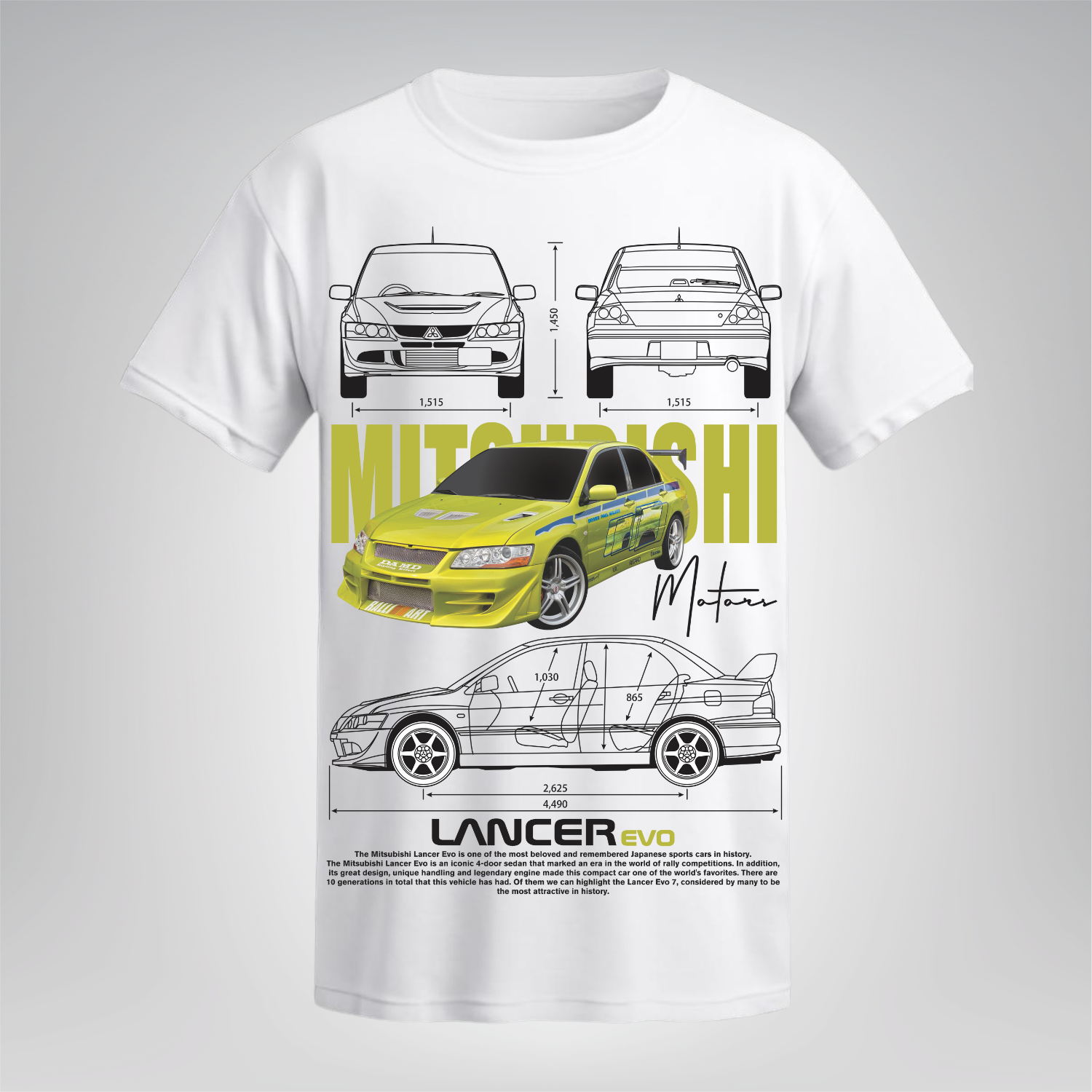 Polera Lancer Evolution – Mitsubishi