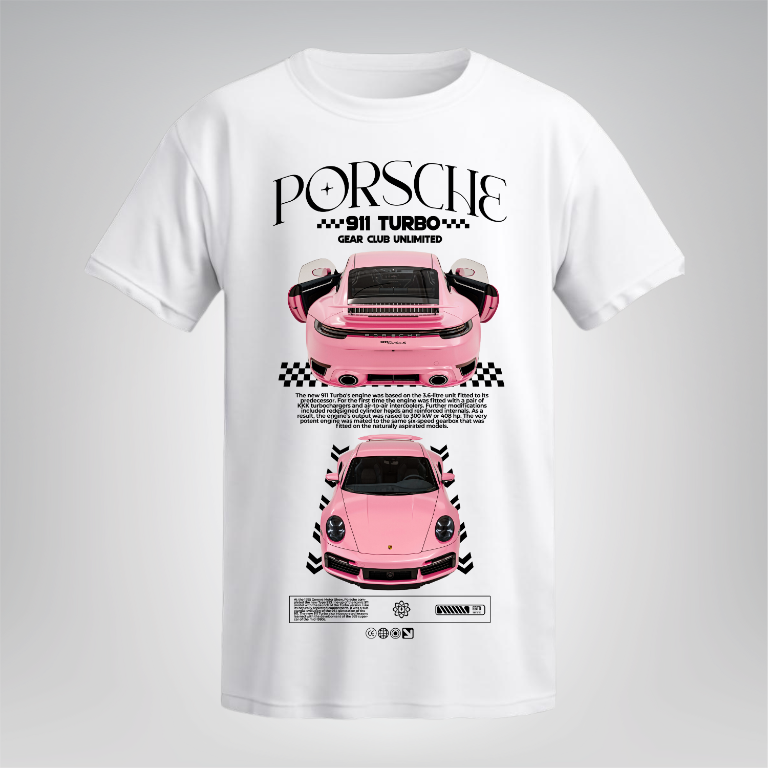 Polera Porsche 911 Turbo – Pink Edition
