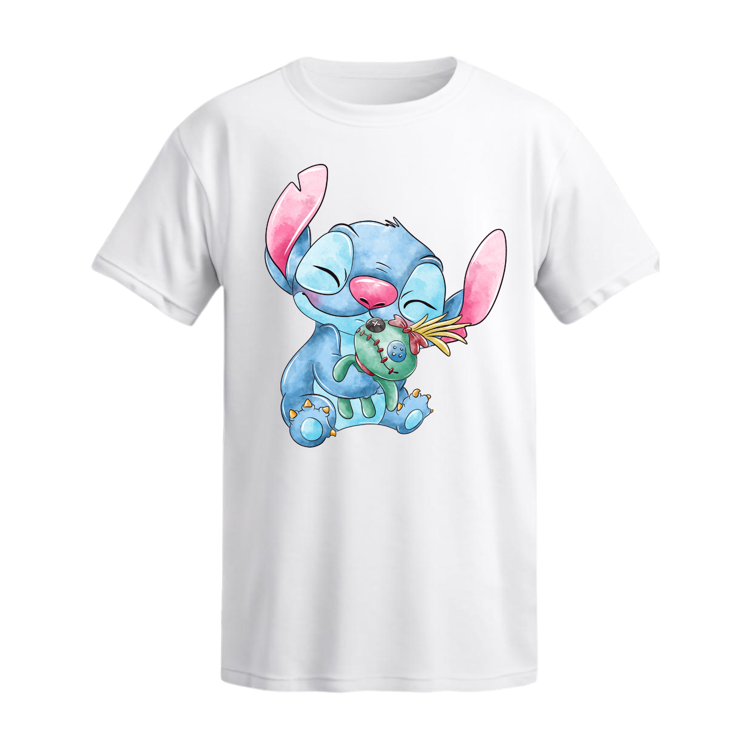 Polera Stitch & Scrump Watercolor – Lilo & Stitch