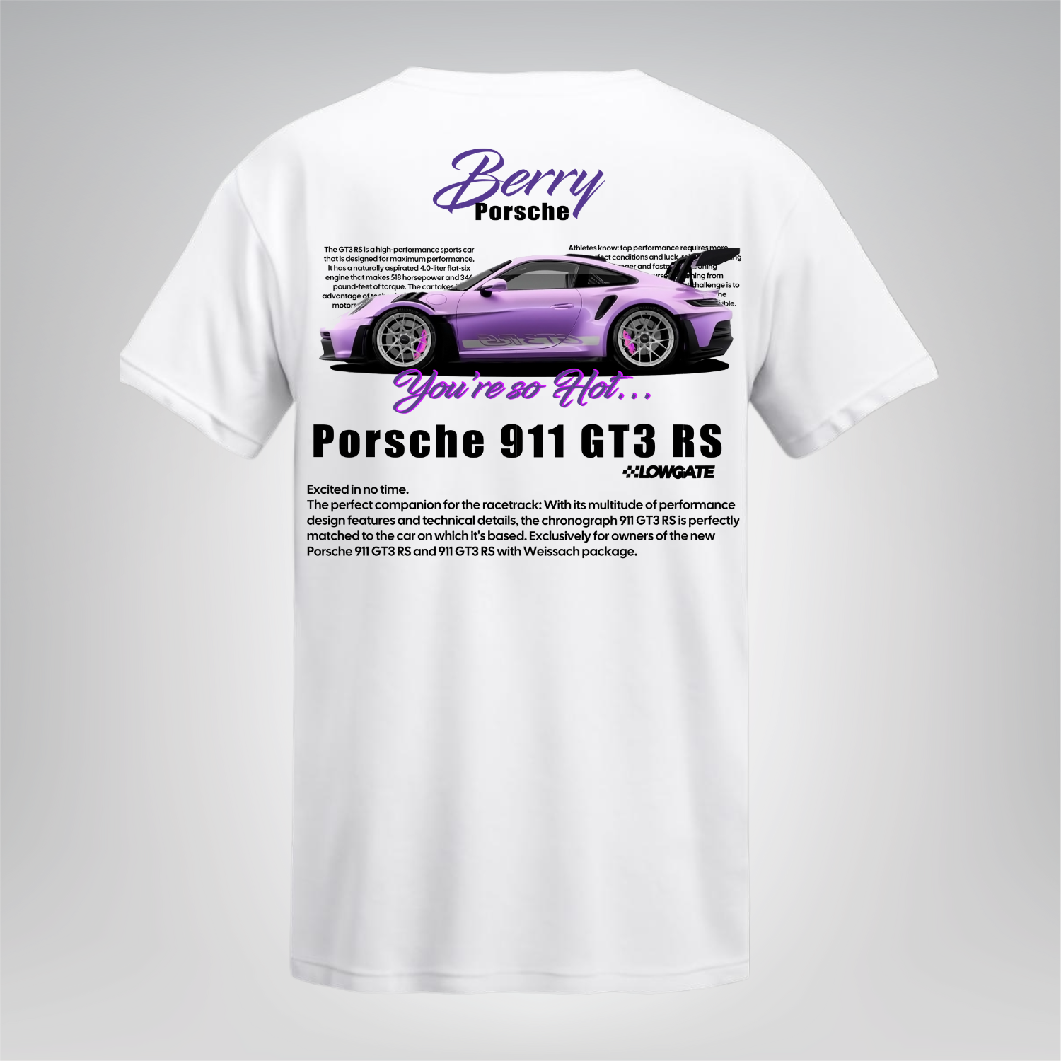Polera Berry Porsche 911 GT3 RS – Porsche