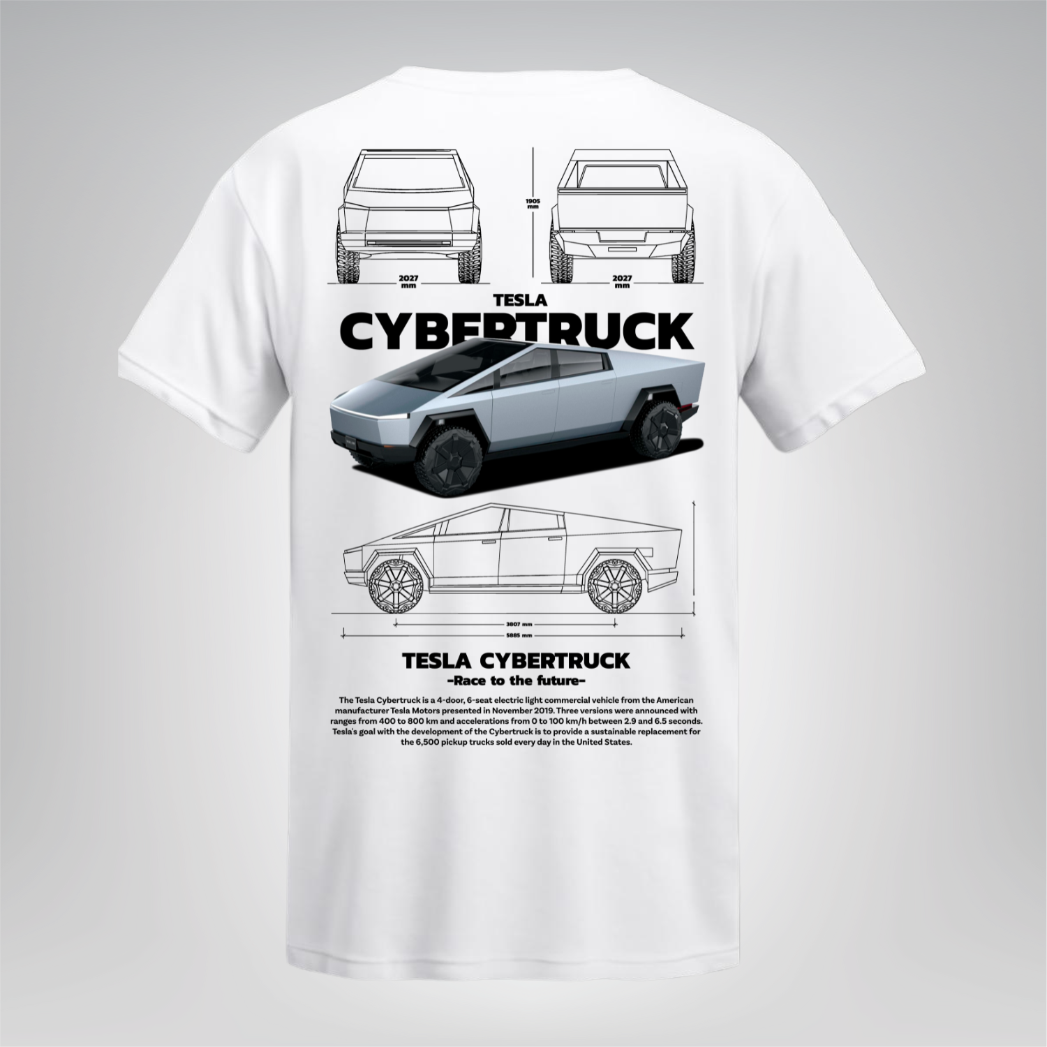 Polera Cybertruck – Tesla