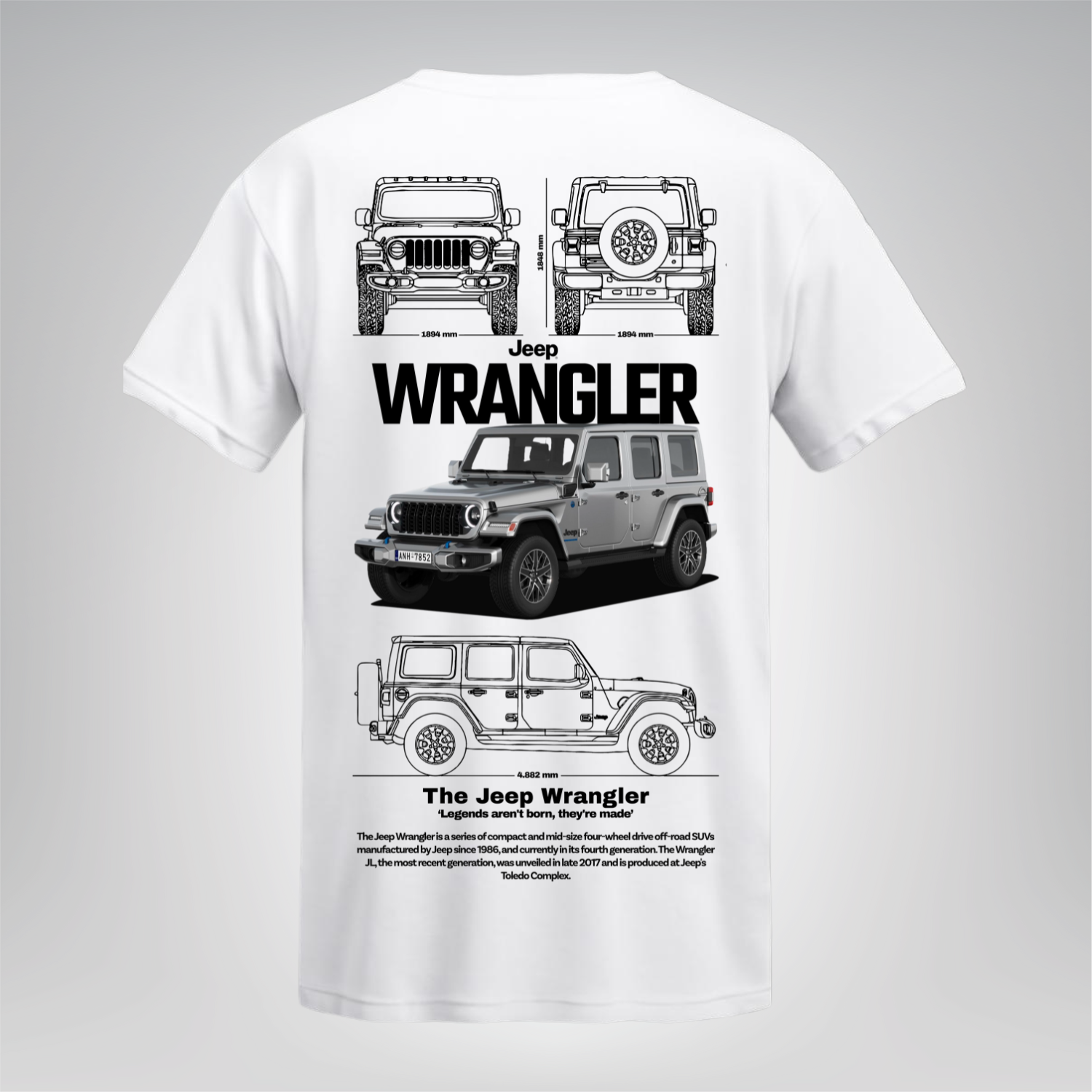 Polera Wrangler Blueprint – Jeep