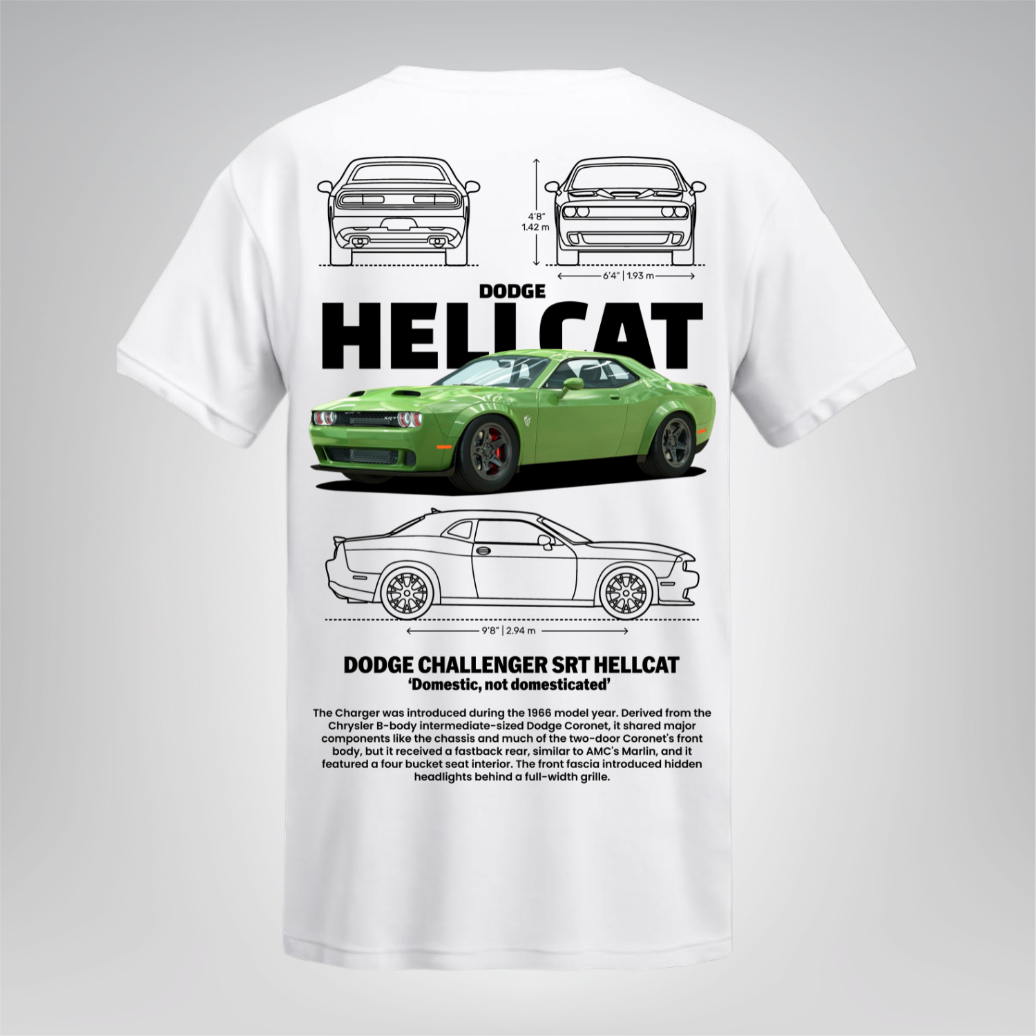 Polera Hellcat – Dodge Challenger