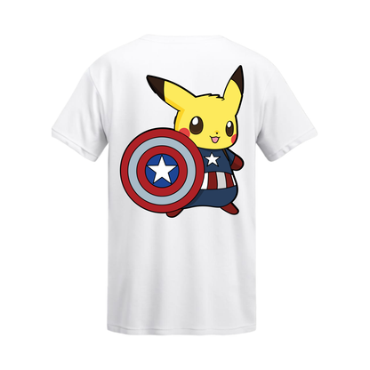 Polera Pikachu Cap – Pokémon x Marvel