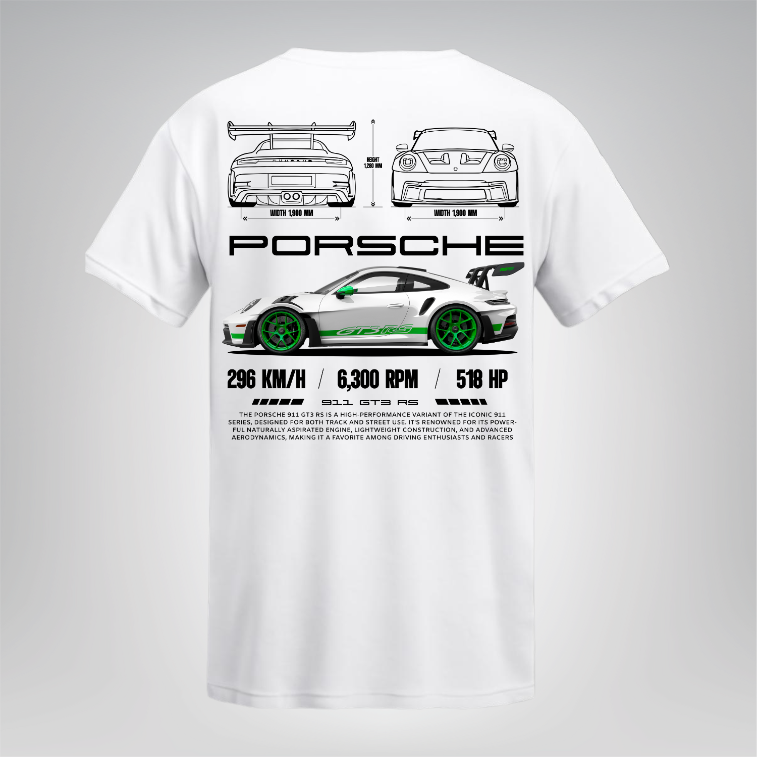 Polera Porsche 911 GT3 RS – Racing Edition