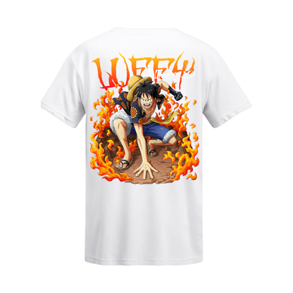 Polera Luffy: Voluntad de Fuego – One Piece