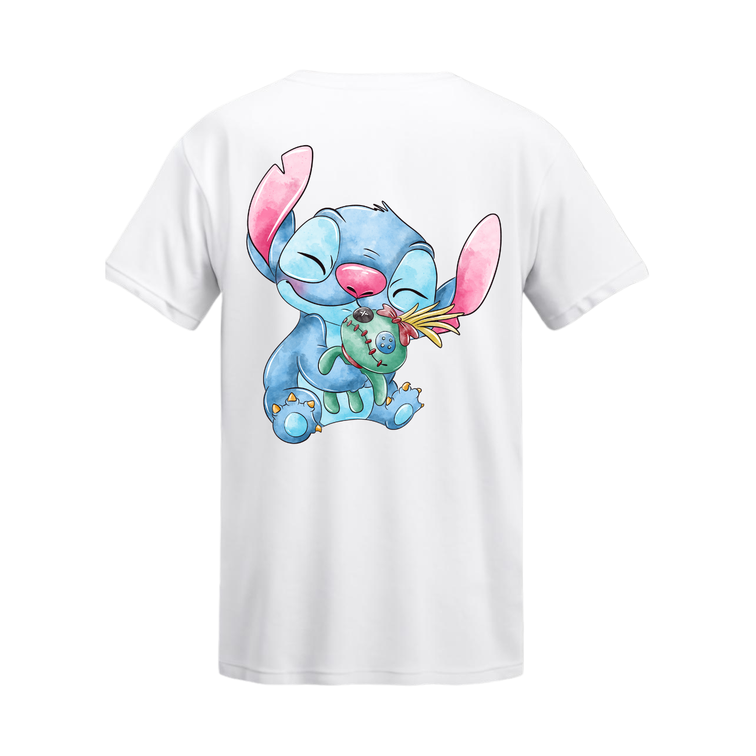 Polera Stitch & Scrump Watercolor – Lilo & Stitch