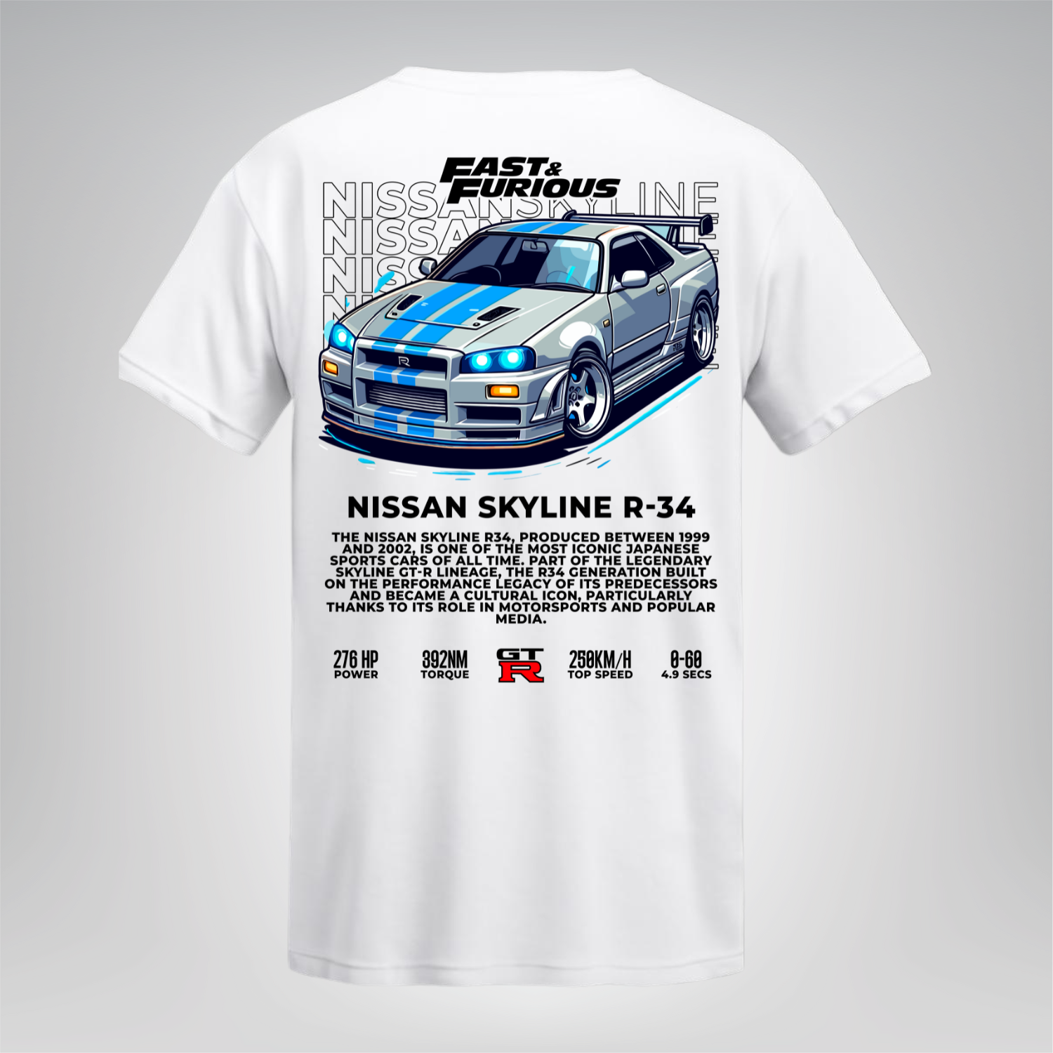 Polera Skyline R34 – Fast & Furious
