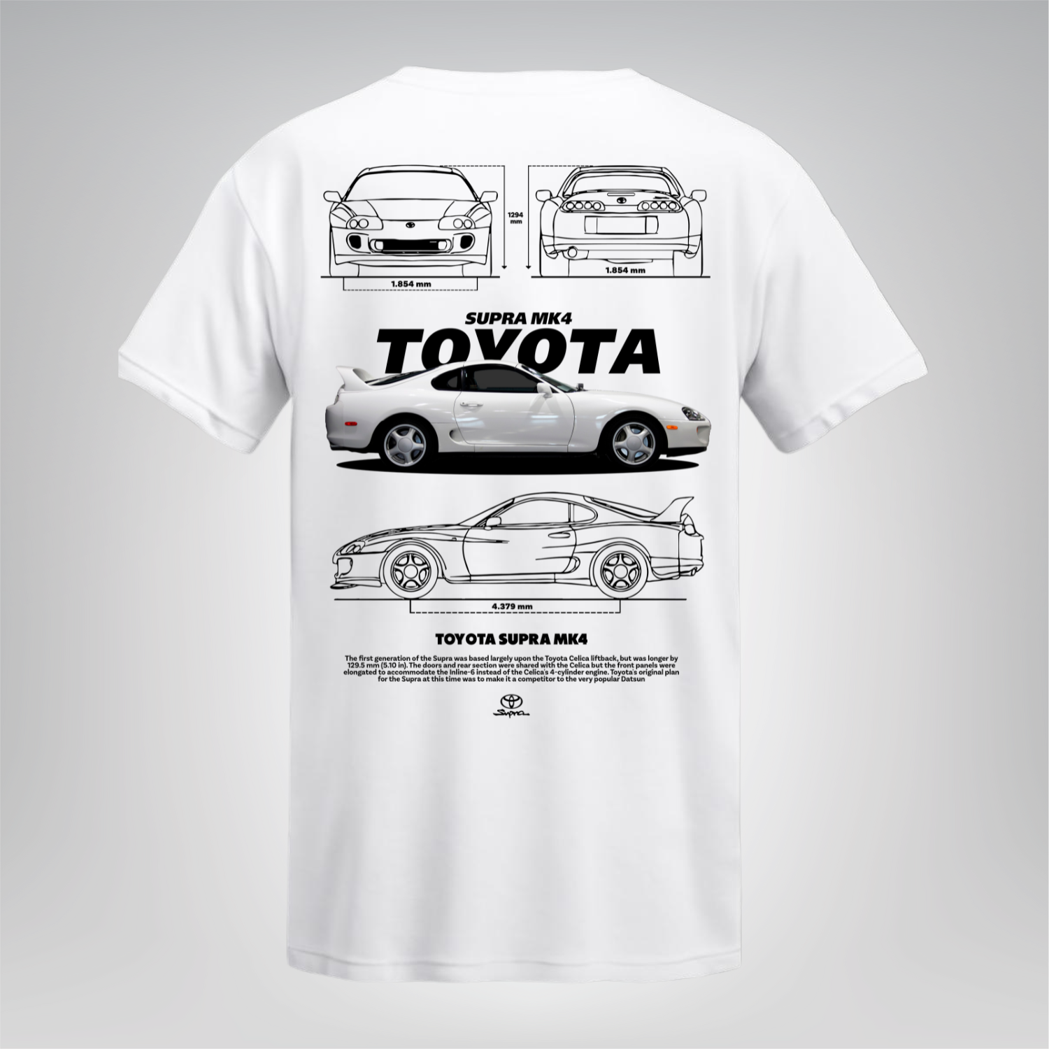 Polera Supra MK4 Blanco – Toyota