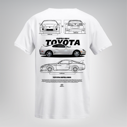 Polera Supra MK4 Blanco – Toyota