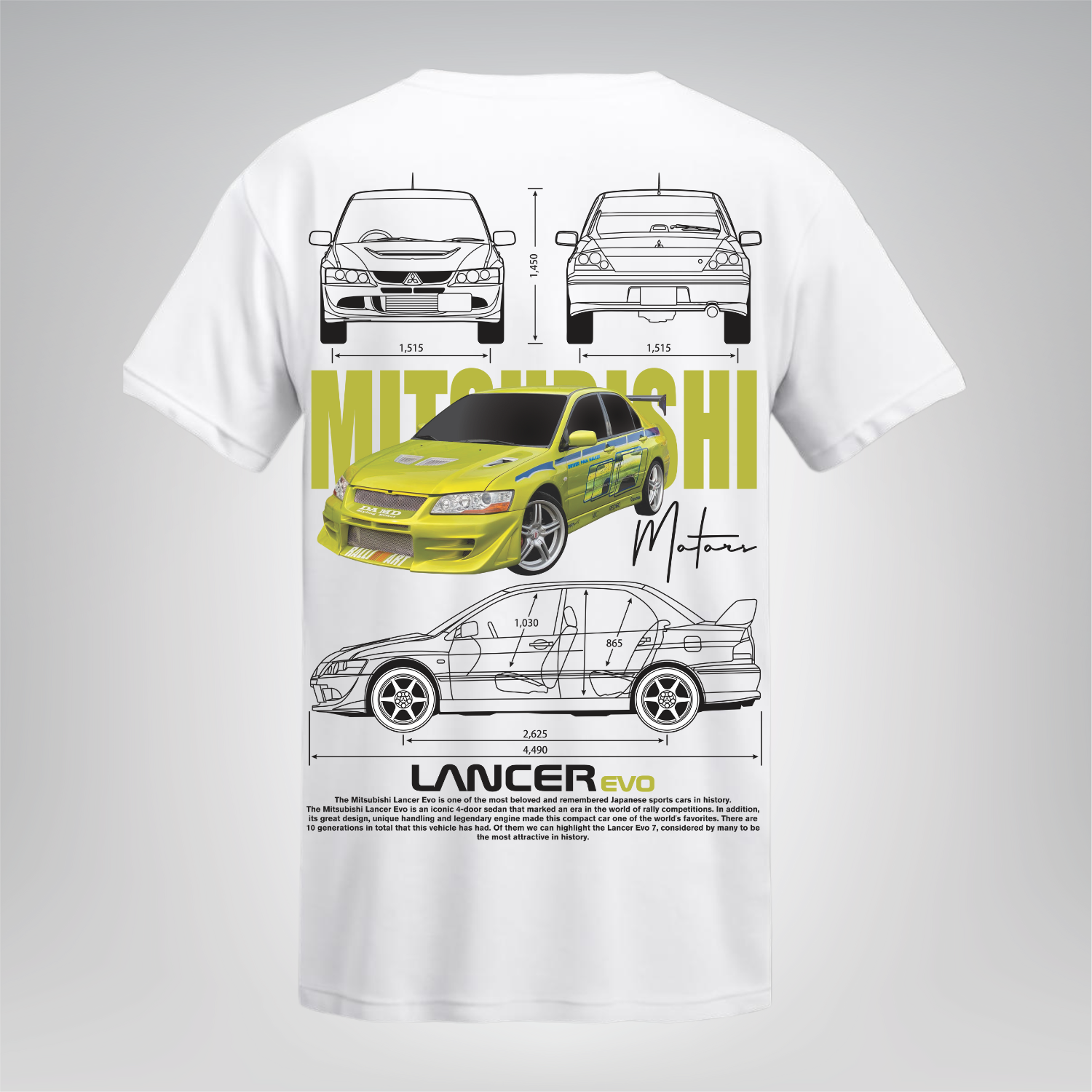Polera Lancer Evolution – Mitsubishi