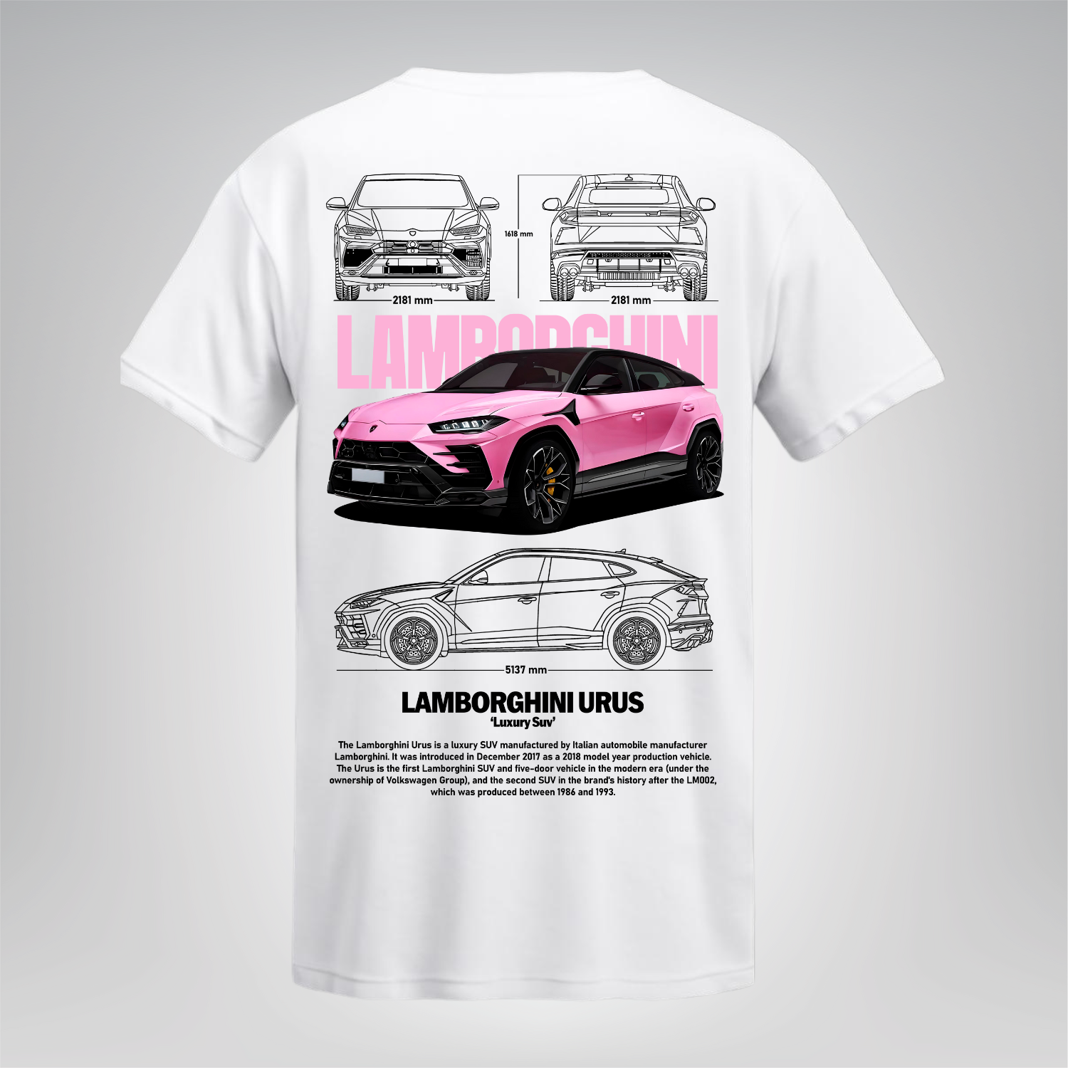 Polera Urus Rosa – Lamborghini