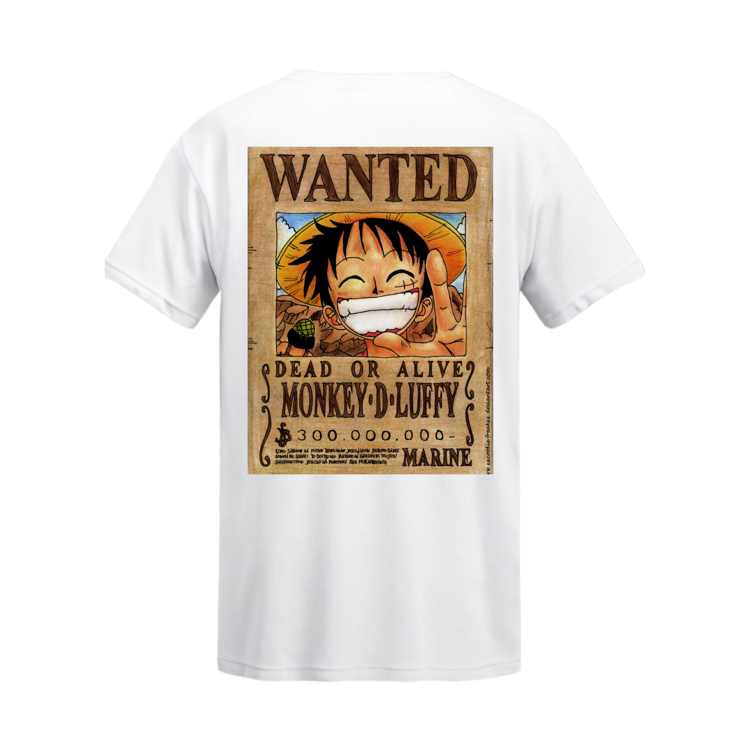 Polera Luffy Wanted Poster – One Piece