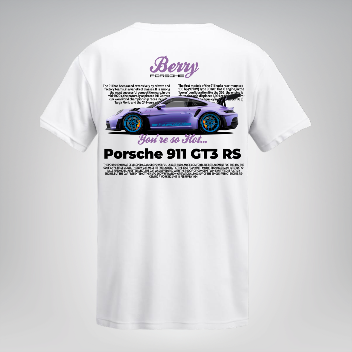 Polera Porsche 911 GT3 RS – Berry Edition