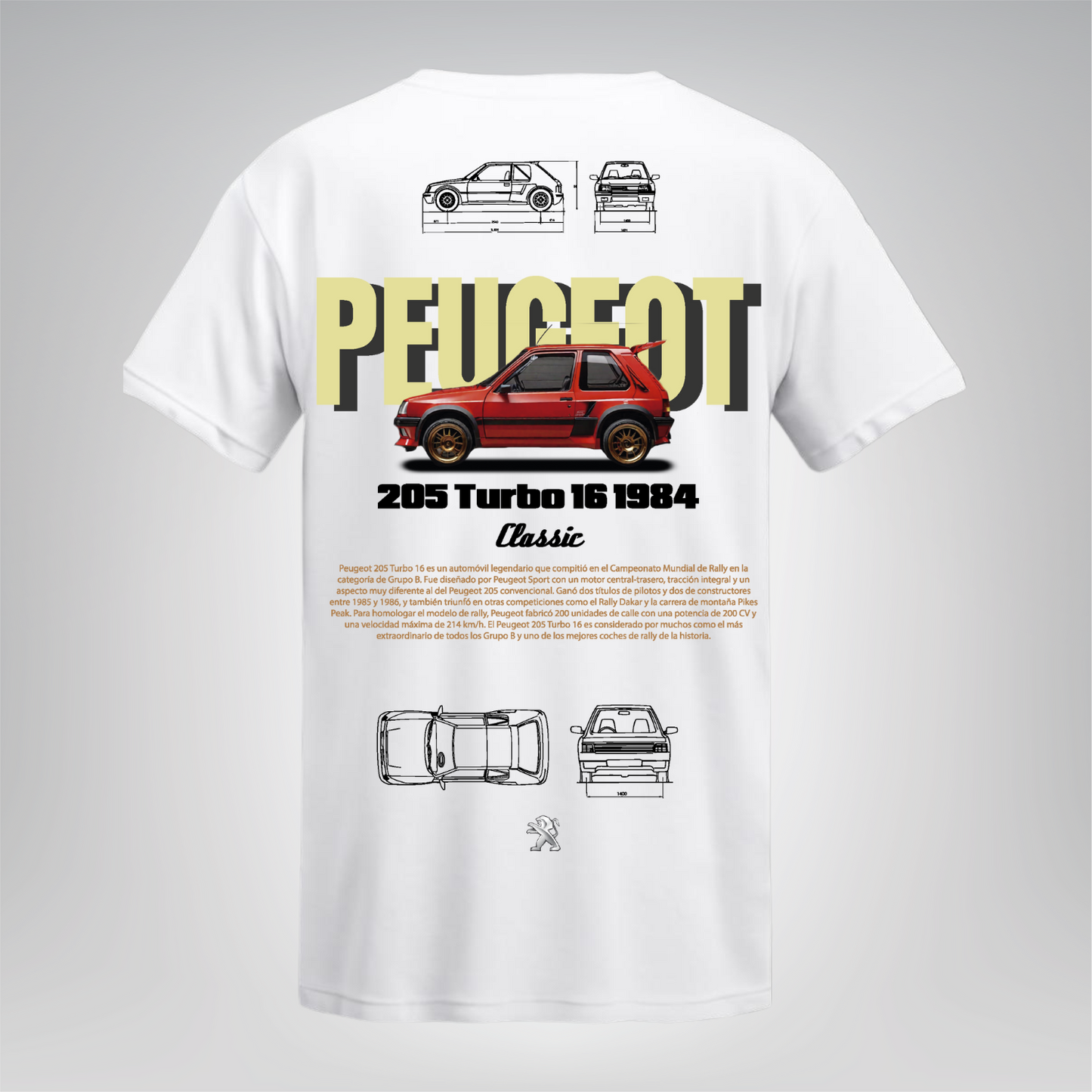 Polera Peugeot 205 Turbo 16 – Peugeot