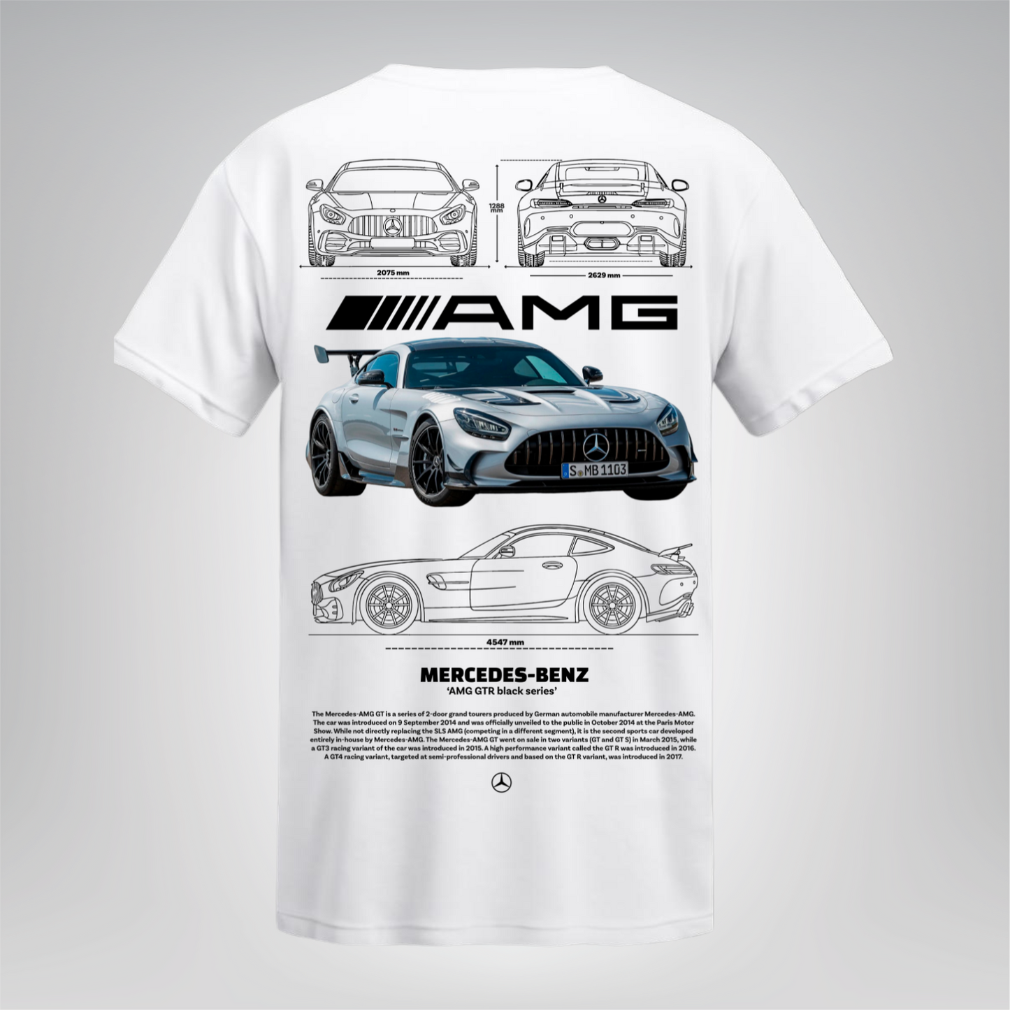 Polera Mercedes-Benz AMG GTR Silver
