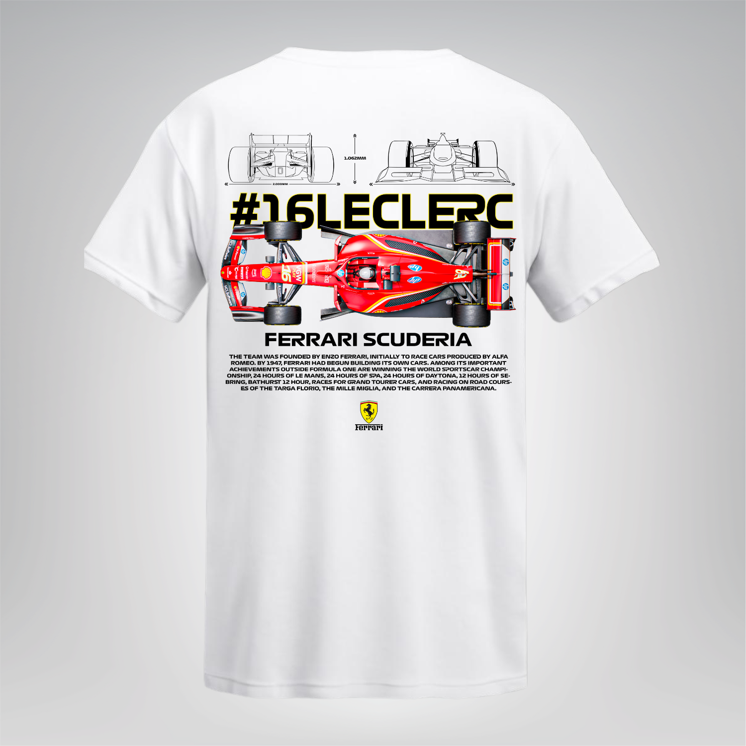 Polera Ferrari #16 Leclerc – F1 Edition