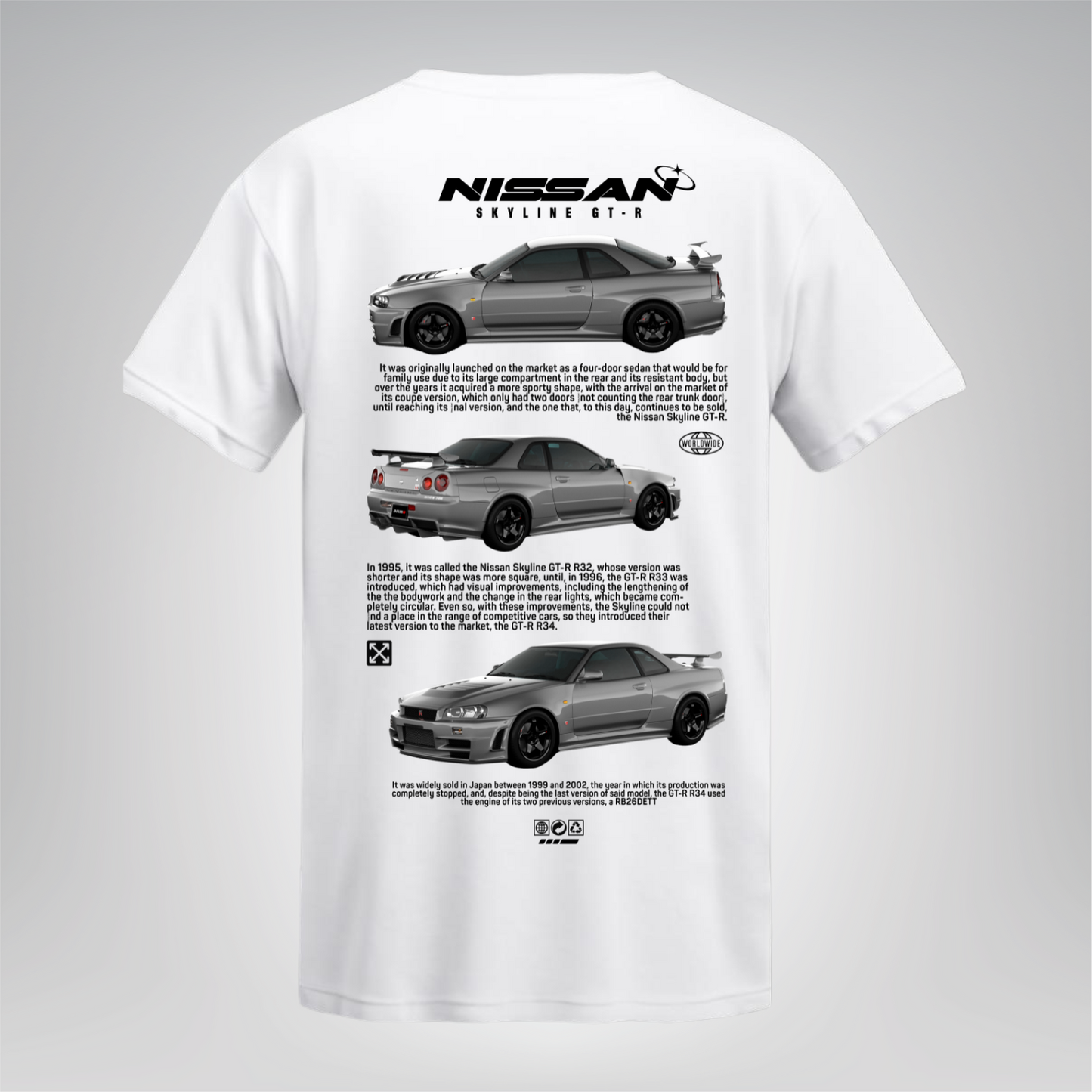 Polera Nissan Skyline GT-R Historia