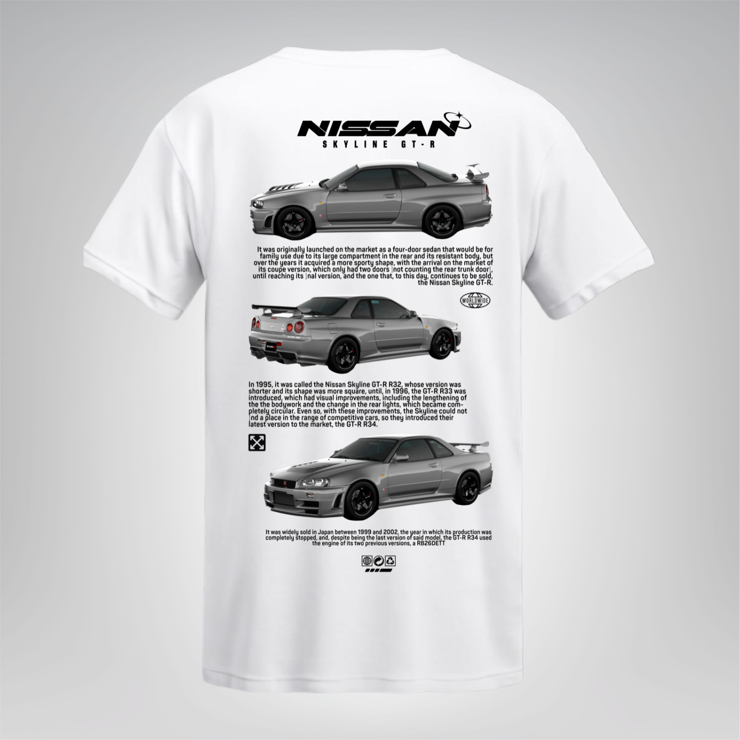 Polera Nissan Skyline GT-R Historia