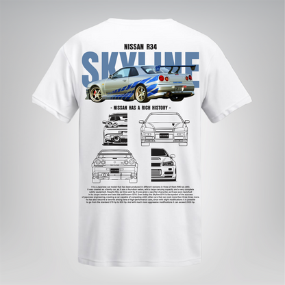 Polera Skyline R34 - Nissan