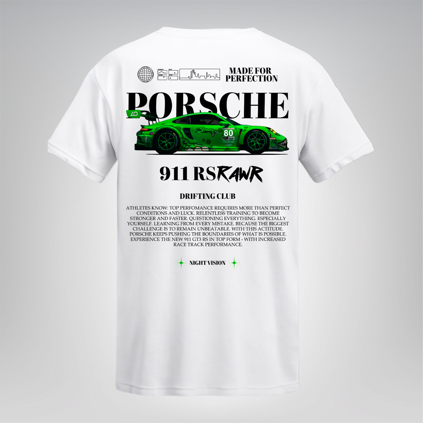 Polera Porsche 911 RS RAWR – Night Vision