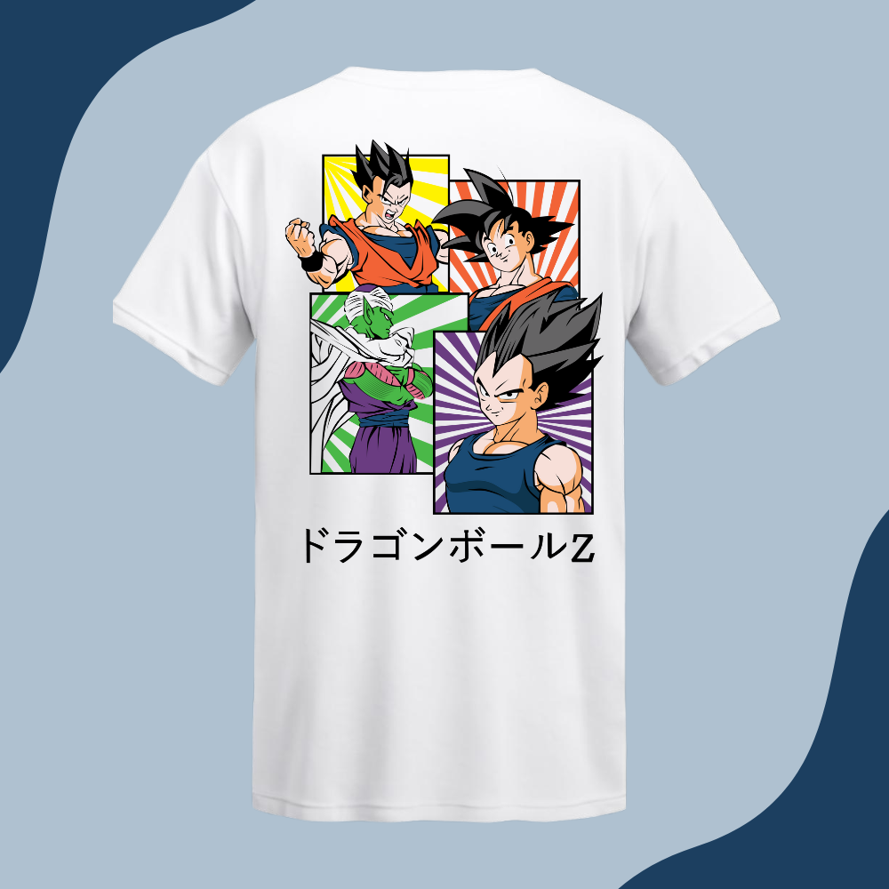 Polera Unisex - Dragon Ball - Goku Gohan Piccolo Vegeta