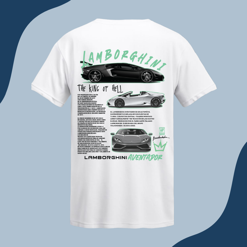 Polera Unisex -Auto Lamborghini