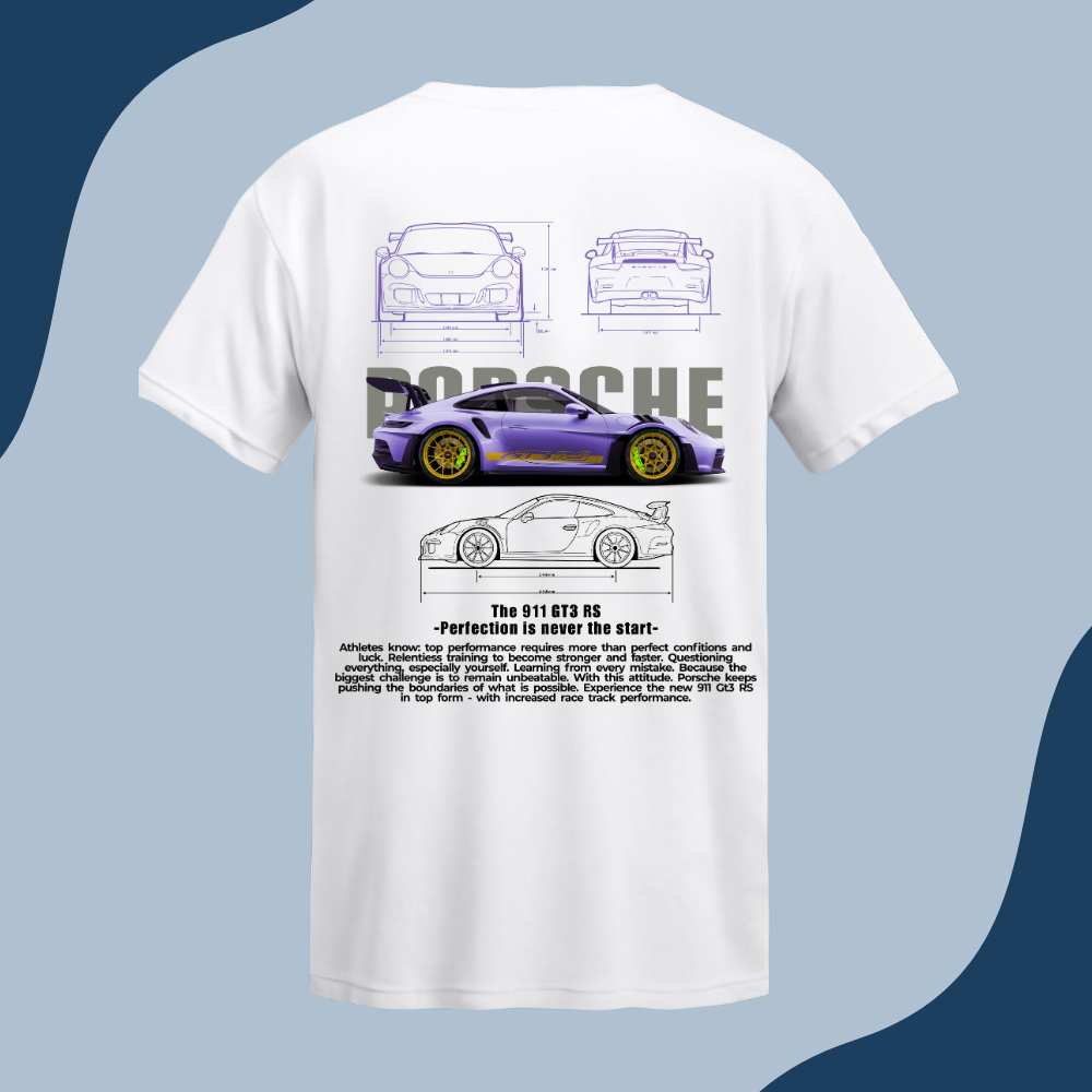 Polera Unisex -Auto Porsche