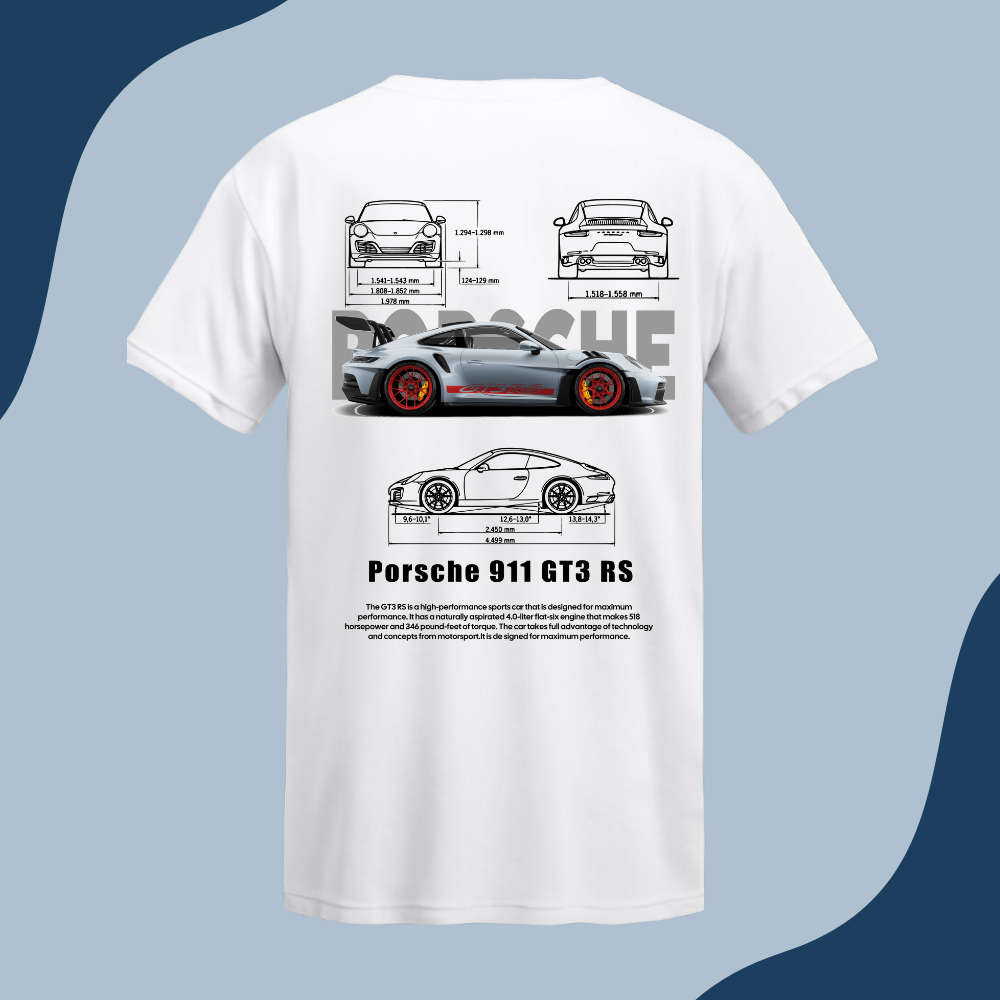 Polera Unisex -Auto Porsche