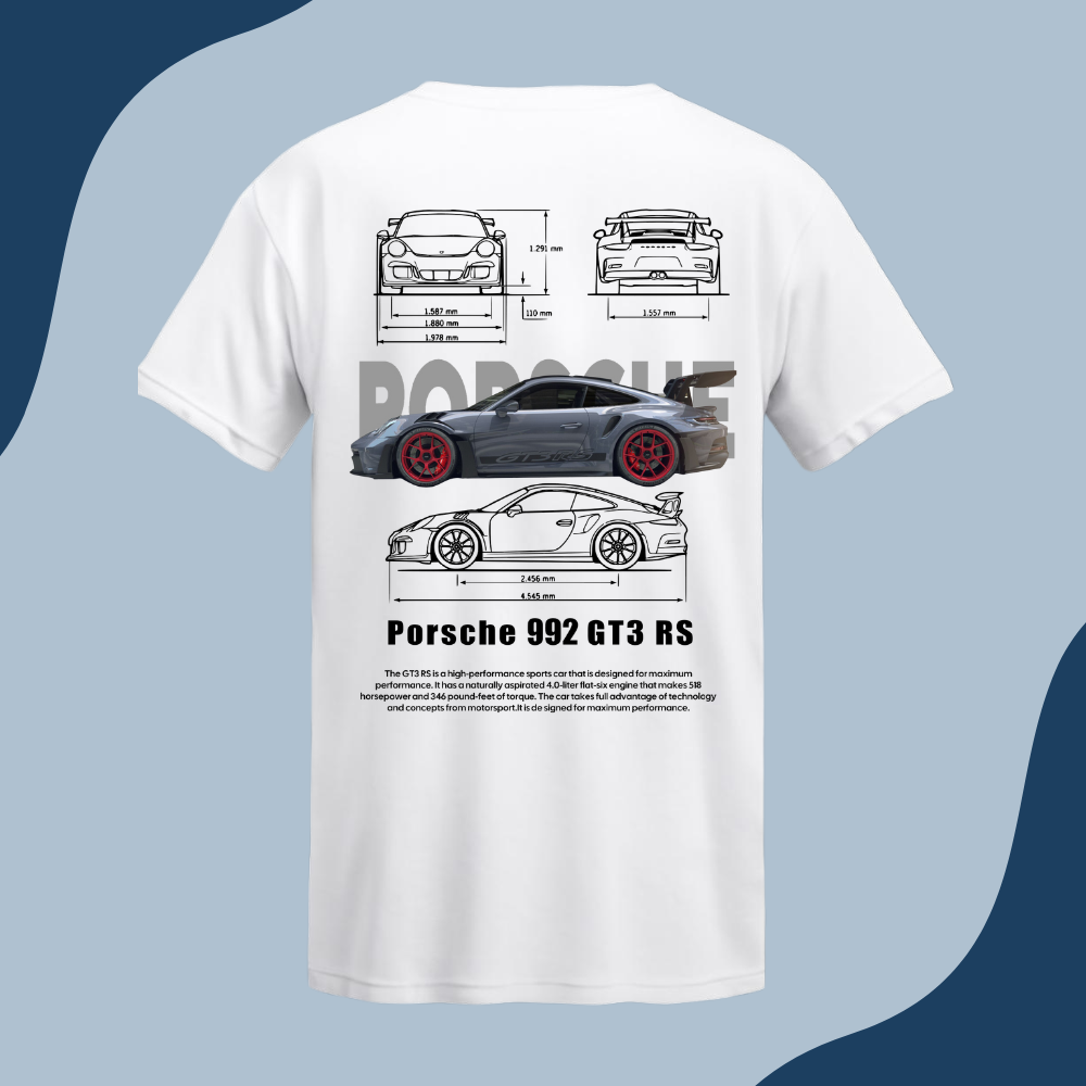 Polera Unisex -Auto Porsche