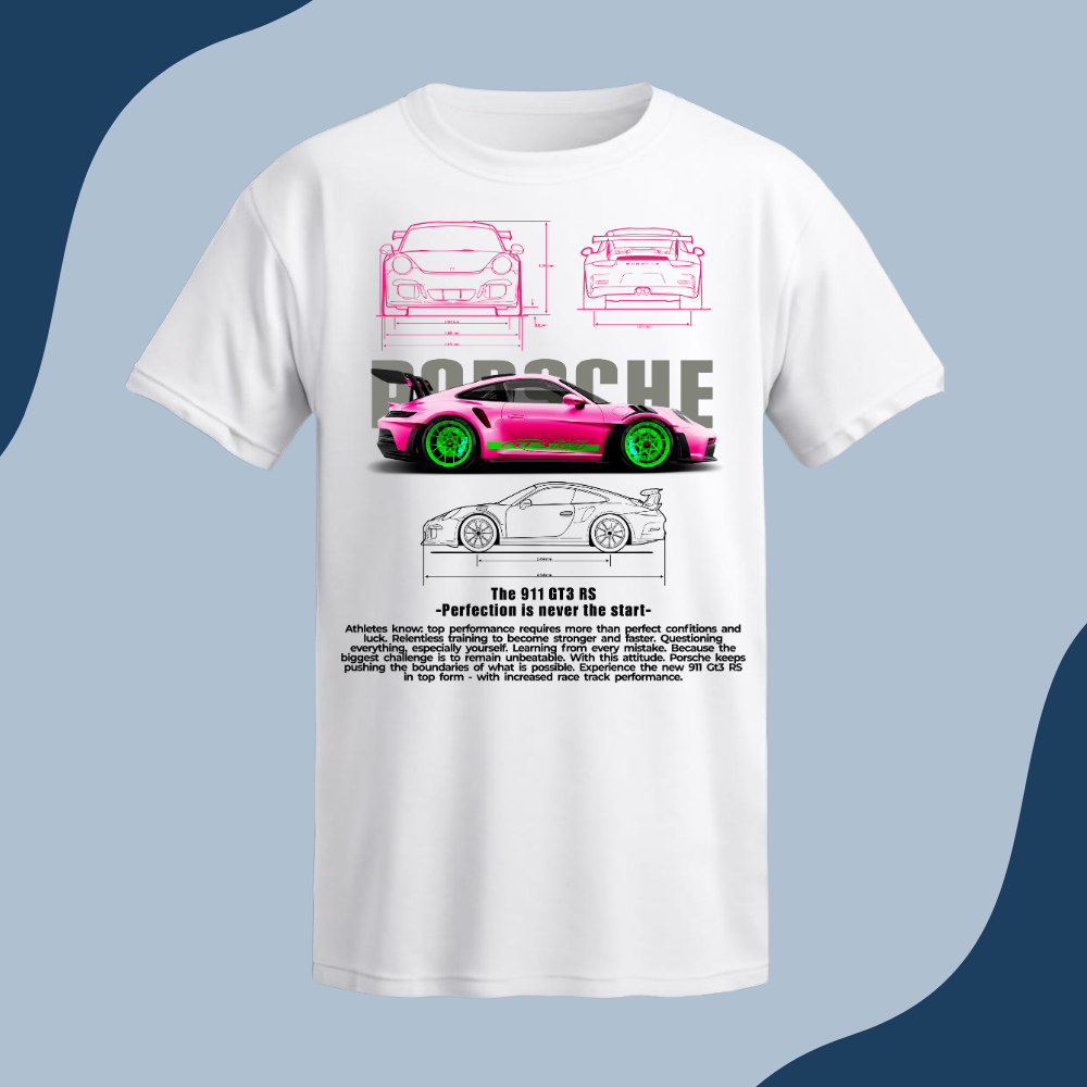 Polera Unisex -Auto Porsche