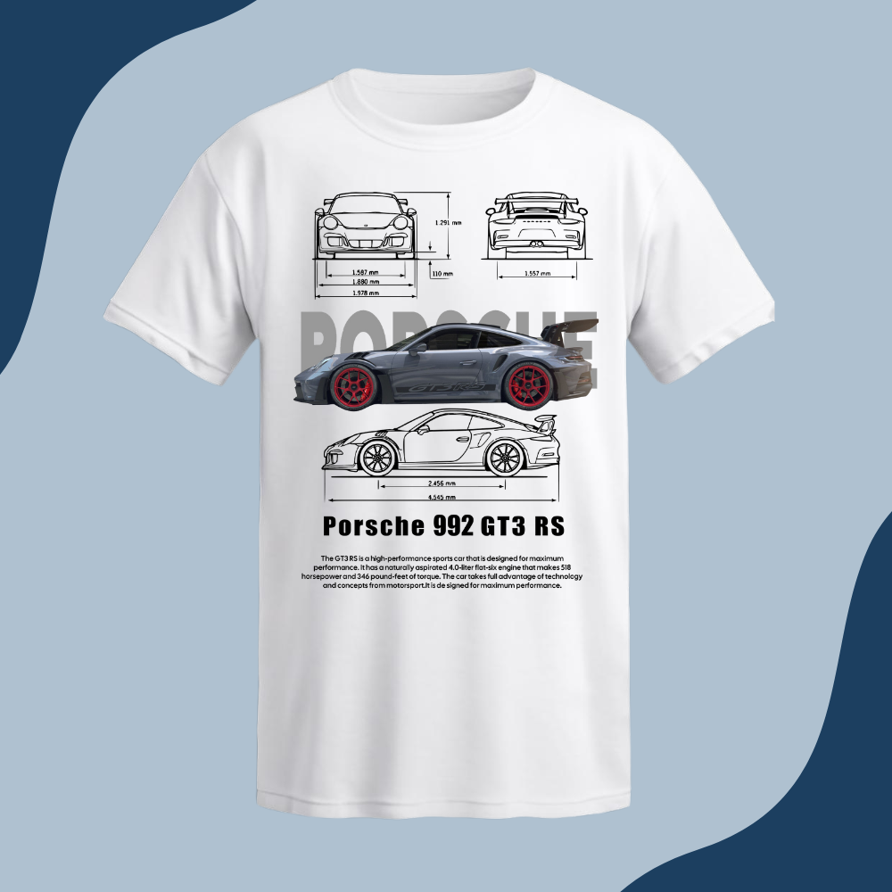 Polera Unisex -Auto Porsche