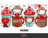 Sticker para Vaso Lata 16 oz o Taza de 11 oz - impresión DTF UV - Hello Kitty