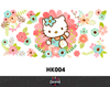 Sticker para Vaso Lata 16 oz o Taza de 11 oz - impresión DTF UV - Hello Kitty