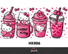 Sticker para Vaso Lata 16 oz o Taza de 11 oz - impresión DTF UV - Hello Kitty