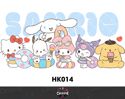 Sticker para Vaso Lata 16 oz o Taza de 11 oz - impresión DTF UV - Hello Kitty