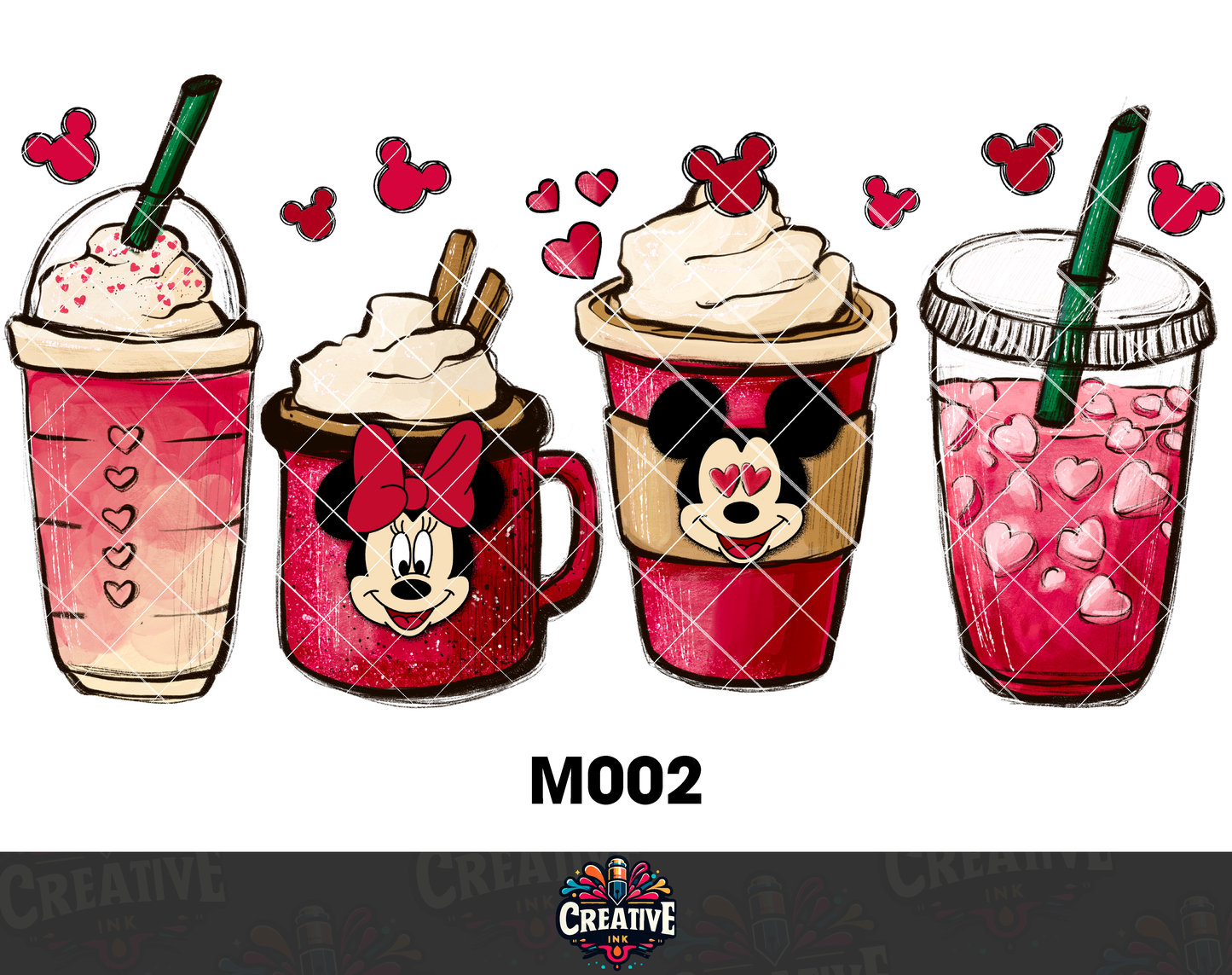 Sticker para Vaso Lata 16 oz o Taza de 11 oz - impresión DTF UV - Mickey Mouse