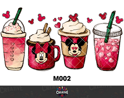 Sticker para Vaso Lata 16 oz o Taza de 11 oz - impresión DTF UV - Mickey Mouse