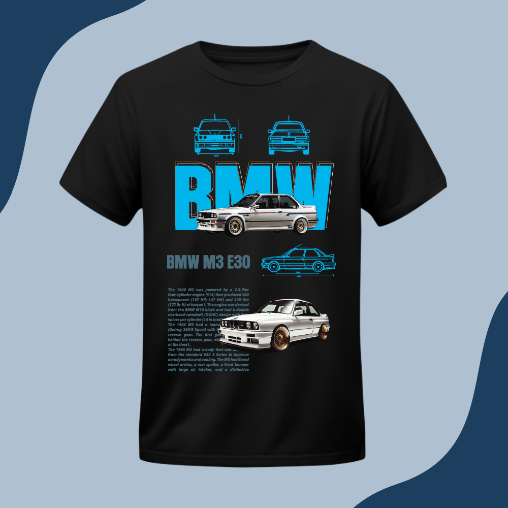 Polera Unisex -Auto Bmw M3