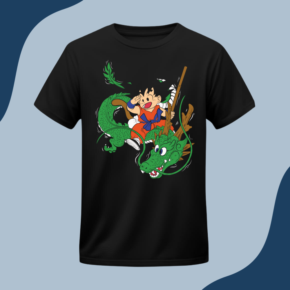 Polera Unisex - Dragon Ball - Goku y Shenlong