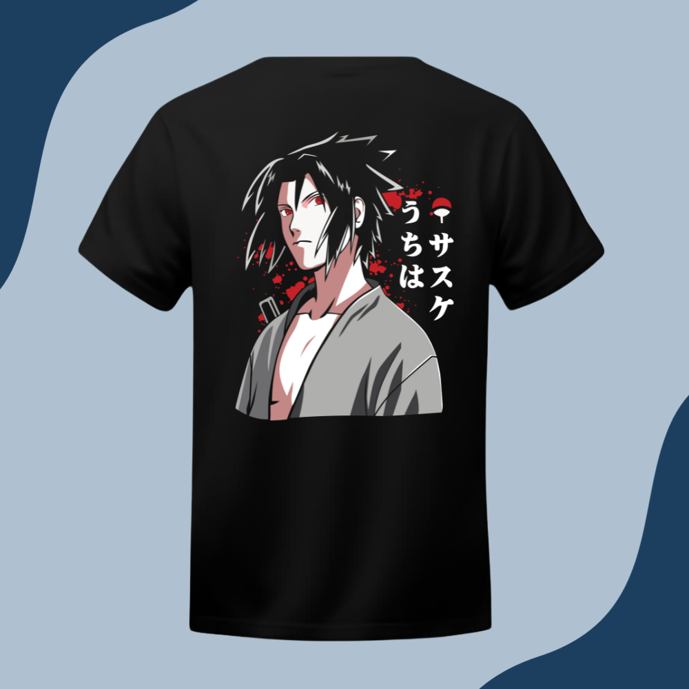 Polera Unisex - Sasuke Uchiha - Naruto