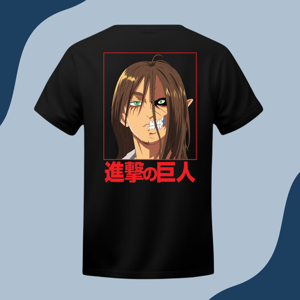 Polera Unisex - Shingeki No Kyoji - Titan y Eren