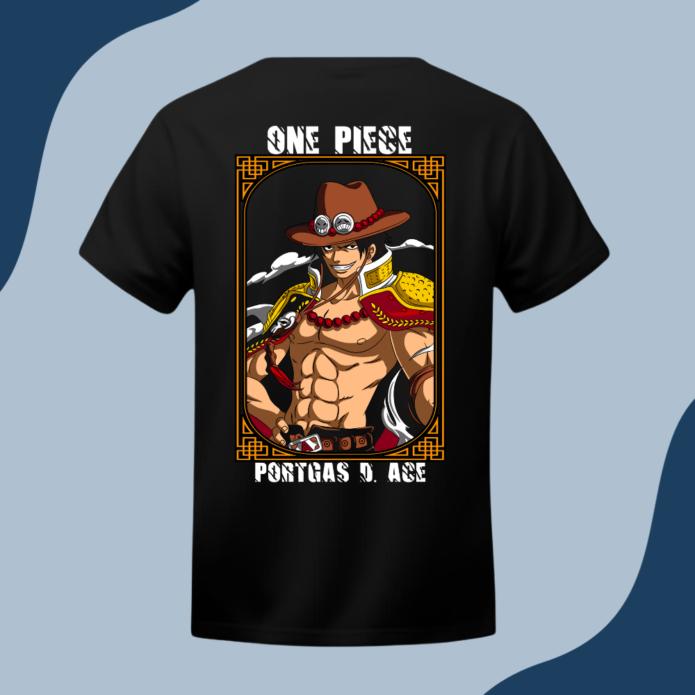 Polera Unisex - Portgas D. Ace - One Piece