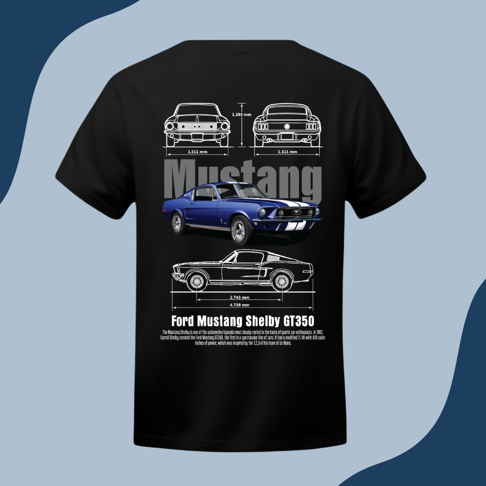 Polera Unisex -Auto Mustang