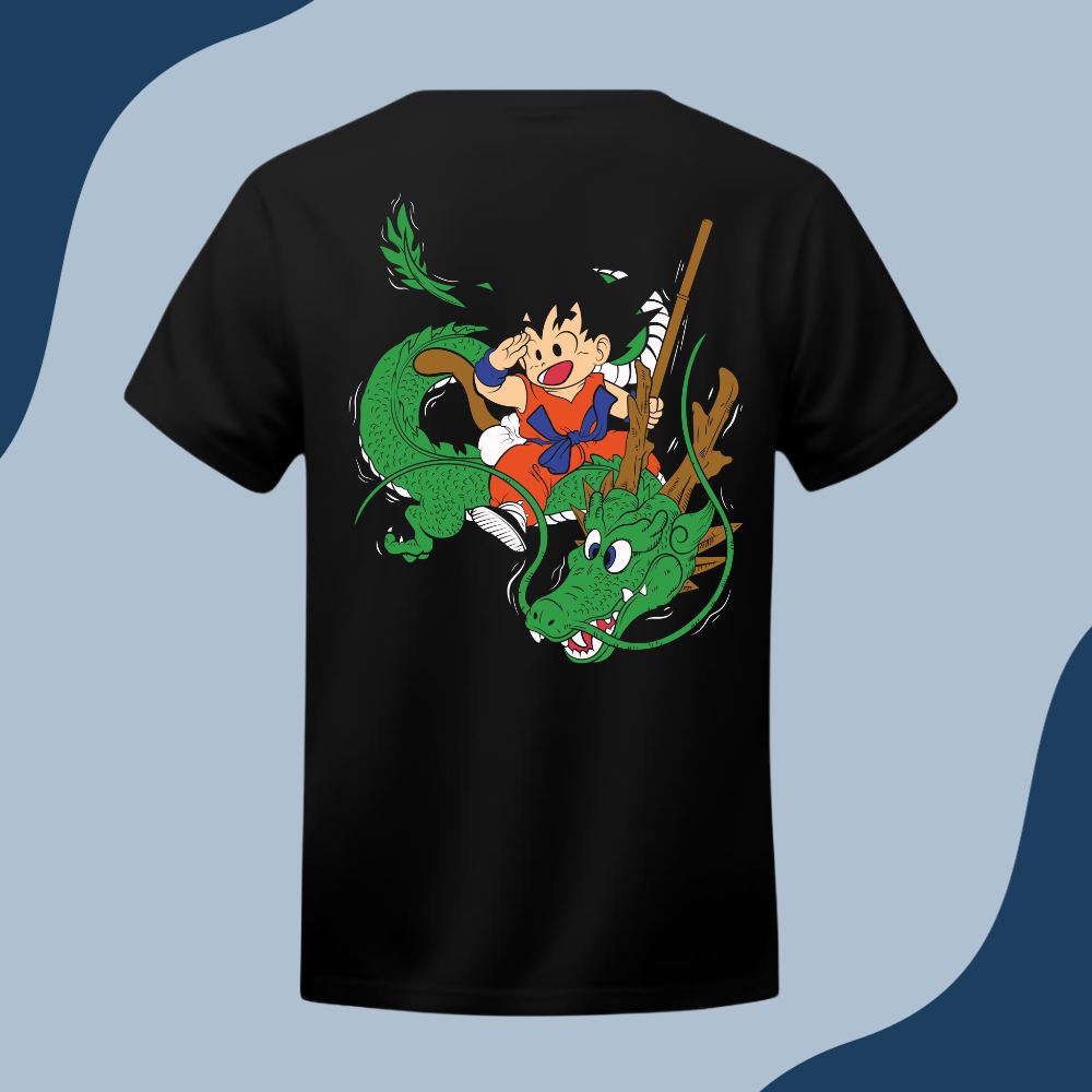 Polera Unisex - Dragon Ball - Goku y Shenlong