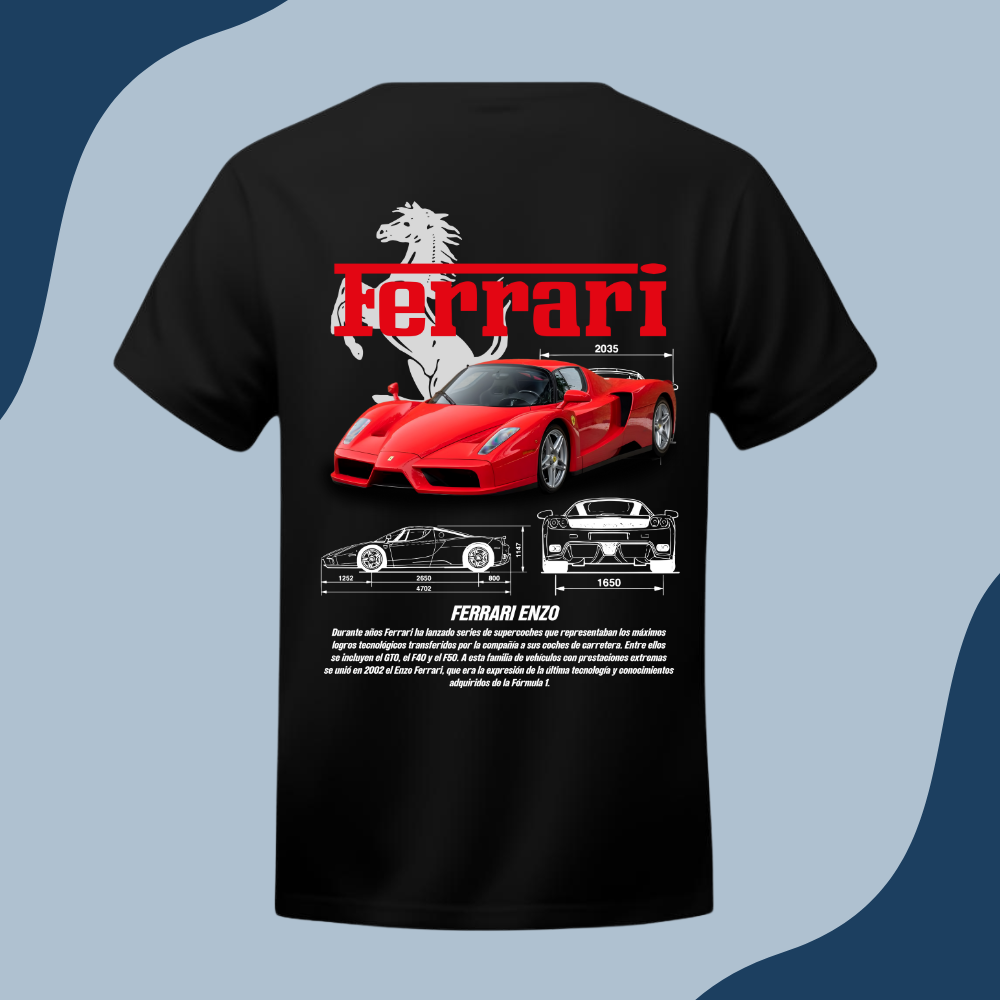 Polera Unisex -Auto Ferrari