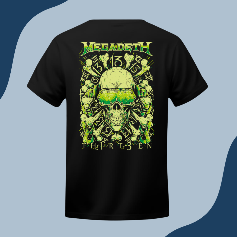 Polera Unisex - Megadeth Thirt3en