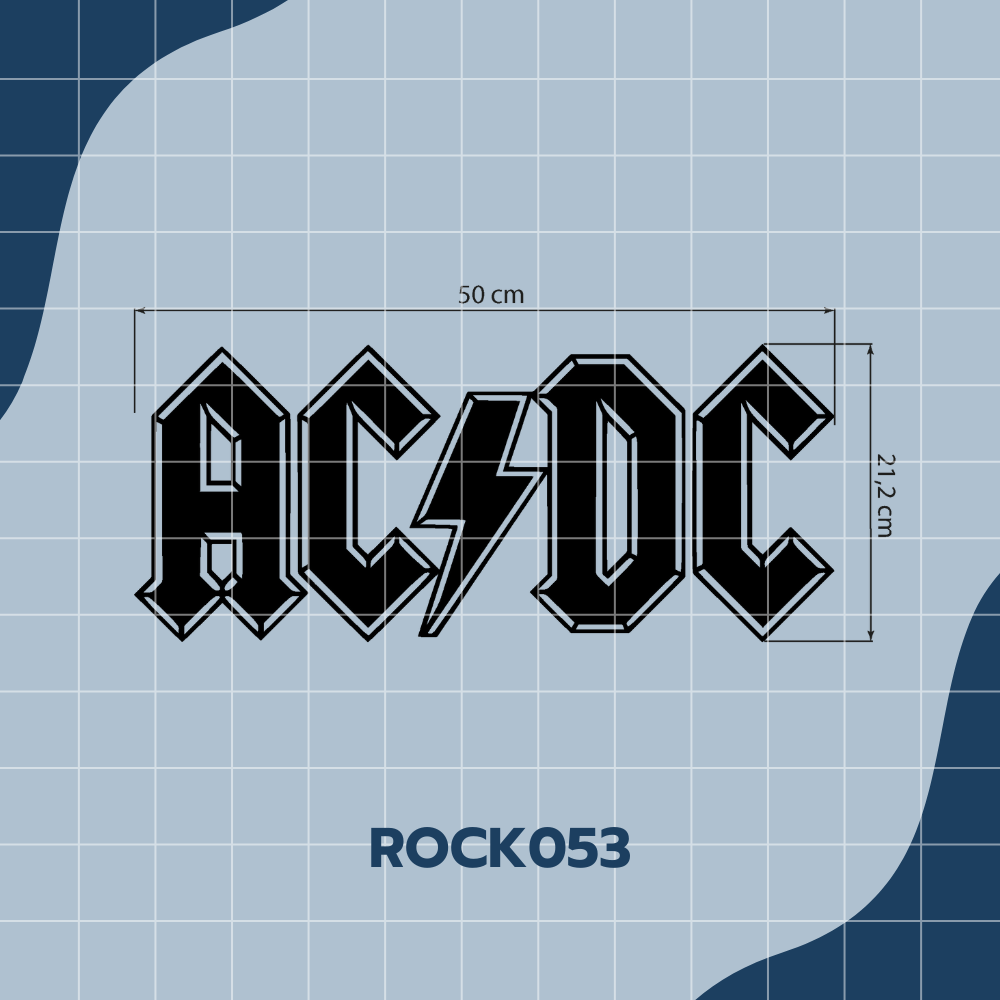 Cuadro de Madera Decorativo - ACDC