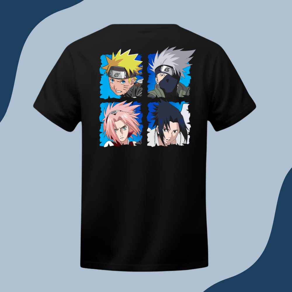 Polera Unisex - Equipo Kakashi - Naruto