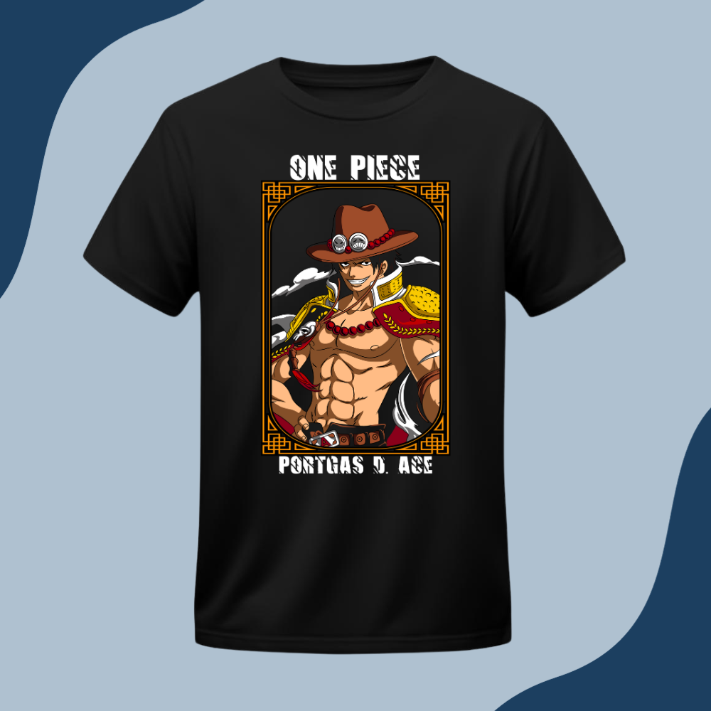 Polera Unisex - Portgas D. Ace - One Piece